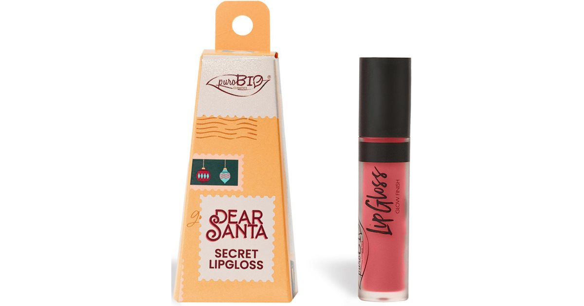 puroBIO Cosmetics Dear Santa SECRET langanhaltender Lipgloss in Geschenkbox Farbe 044 4,4 ml