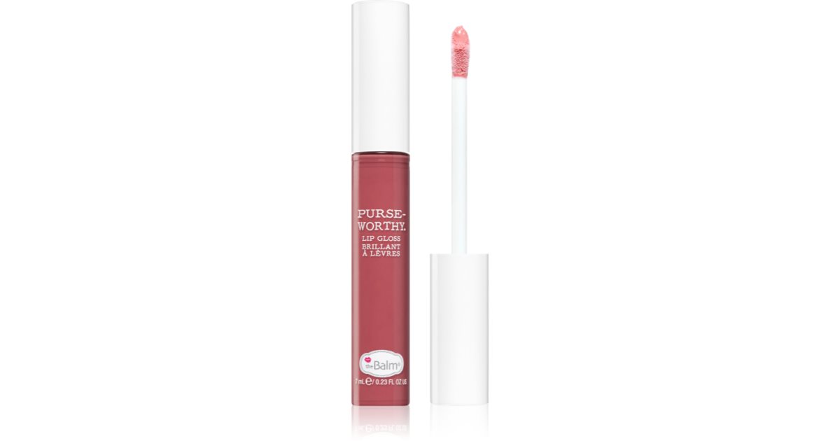 theBalm Purseworthy – Feuchtigkeitsspendender Lipgloss mit Sheabutter, Color Clutch, 7 ml