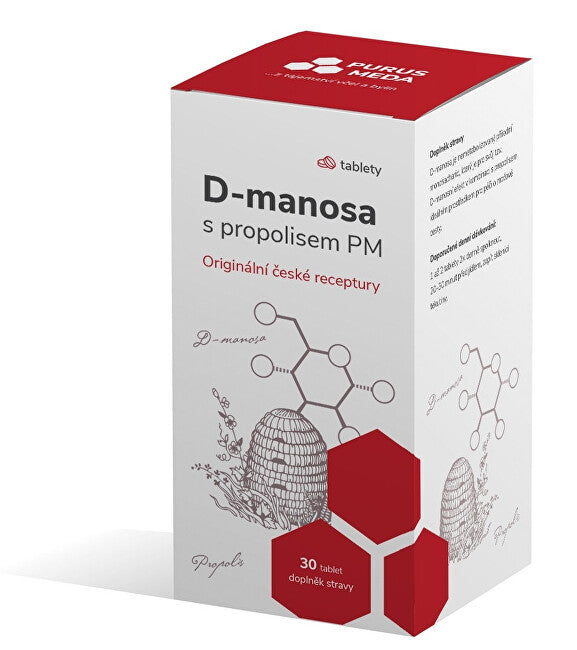 Purus meda PM D-Manose med propolis 30 tabletter