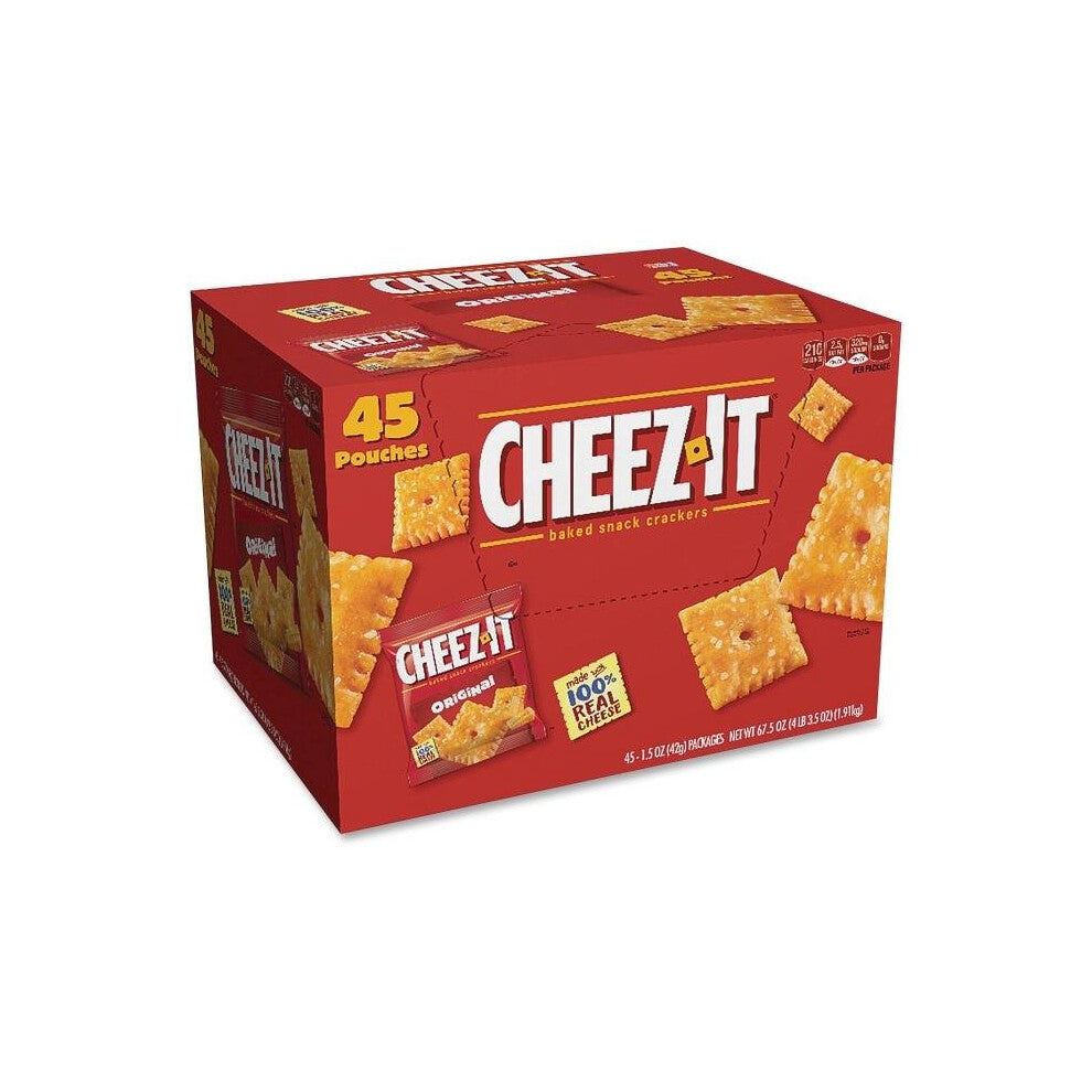 Keebler KEB10201 Cheez-It Baked Snack Crackers Original, Red - 45 Count