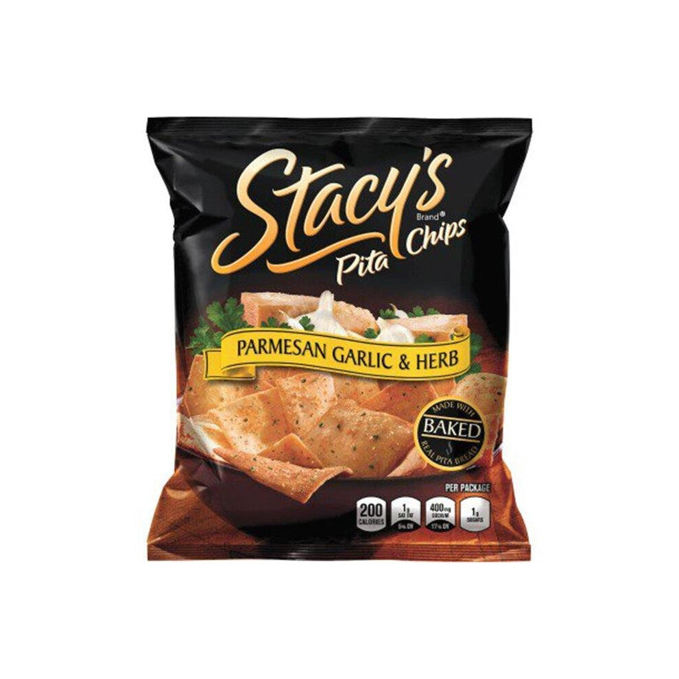 Frito Lay FRT49651 Stacys Baked Garlic & Herb Flavour Chips - Tan