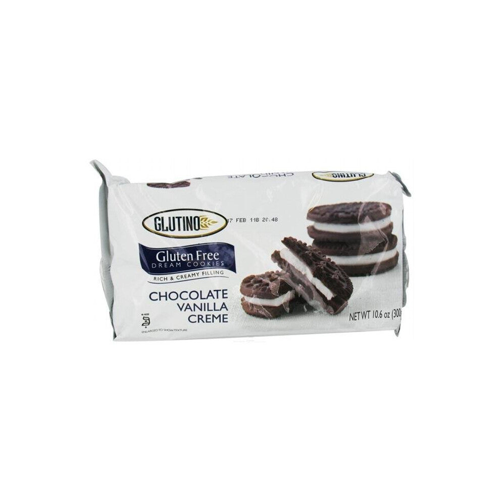 Glutino 28589 Chocolate Vanilla CreMe Cookies