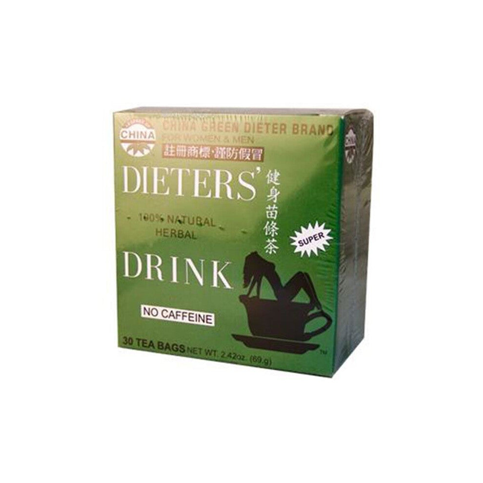 Uncle Lee's China Green Dieters Tea Caffeine Free - 30 Tea Bags | Herbal Diet Aid - SPN-0257121
