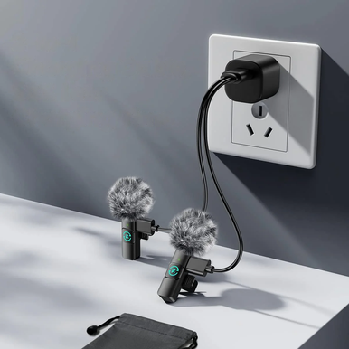 Wireless Lavalier Microphone Set for iPhone