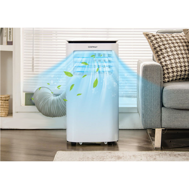 9,000BTU 3-in-1 Portable Air Conditioner with Fan and Dehumidifier