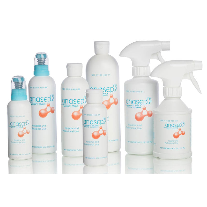 Anasept Antimicrobial Wound Cleanser 8 oz, Dispensing Cap