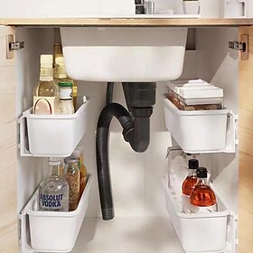 Pull Out Cabinet Storage Box, Bathroom Free Punching Slot, Narrow Slot Storage Box Kitchen Wall Mounted Storage Box, Aesthetic Room Decor, Home Decor, Space Sa