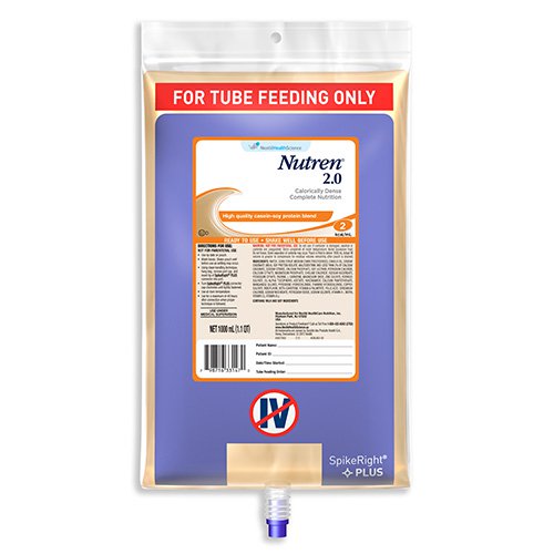 Nutren 2.0 Tube Feeding Formula, 1000 ml, 1 Each