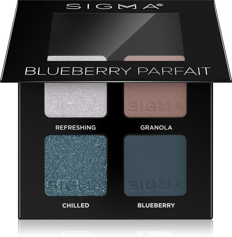 Sigma Beauty Quad øyenskyggepalett farge Blueberry Parfait 4 g
