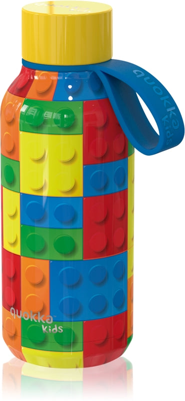 Quokka Termo infantil sólido con cordón Color Bricks 330 ml