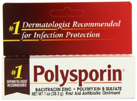 Polysporin First Aid Antibiotic Ointment, 1 oz Tube, Ointment, Each