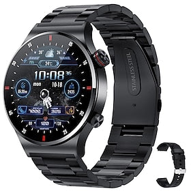 iMosi QW32 Montre intelligente 1.28 pouce Smartwatch Montre Connectée Bluetooth ECG  PPG Podomètre Rappel d'Appel Compatible avec Android iOS Femme Hommes Mode