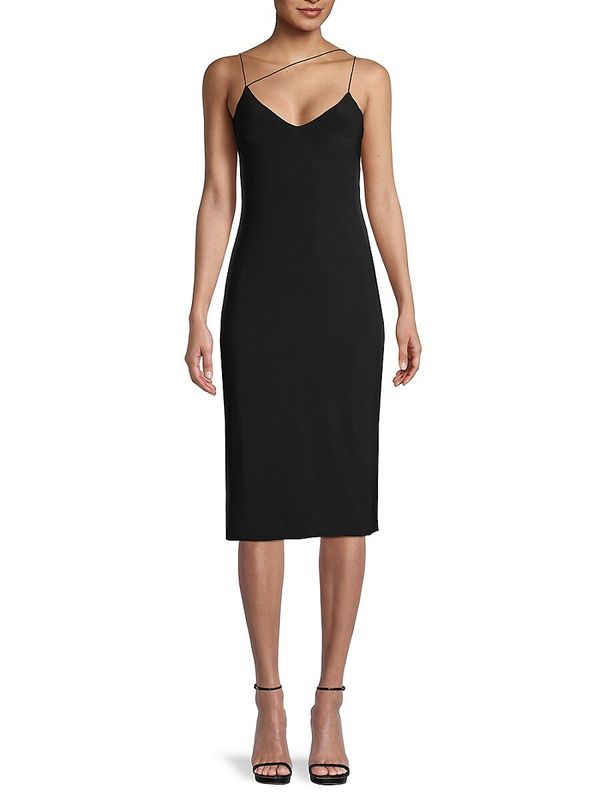 Women's Salt Strappy Slip Dress - Black
