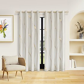 cortinas blackout perfuradas com ondas bronzeadoras de alta precisão para quartos e salas de estar