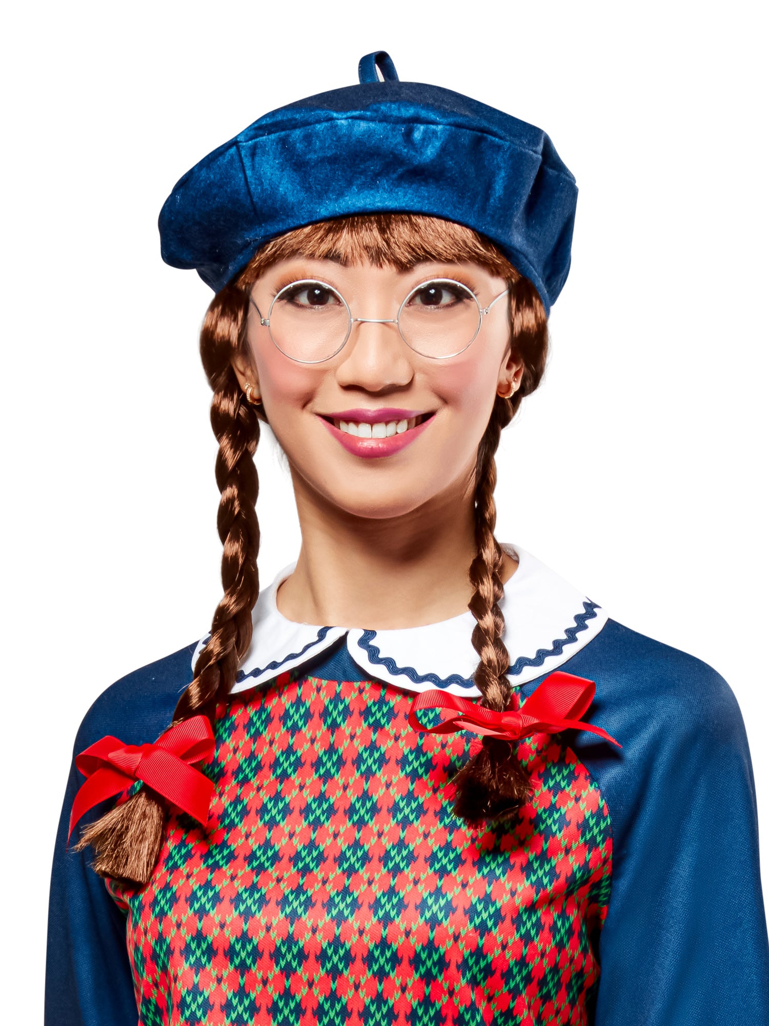 Women's American Girl Molly McIntire Brown Braided Ponytail Wig