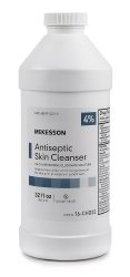 McKesson Antiseptic Skin Cleanser, 32 oz Bottle, 12 Each - Case