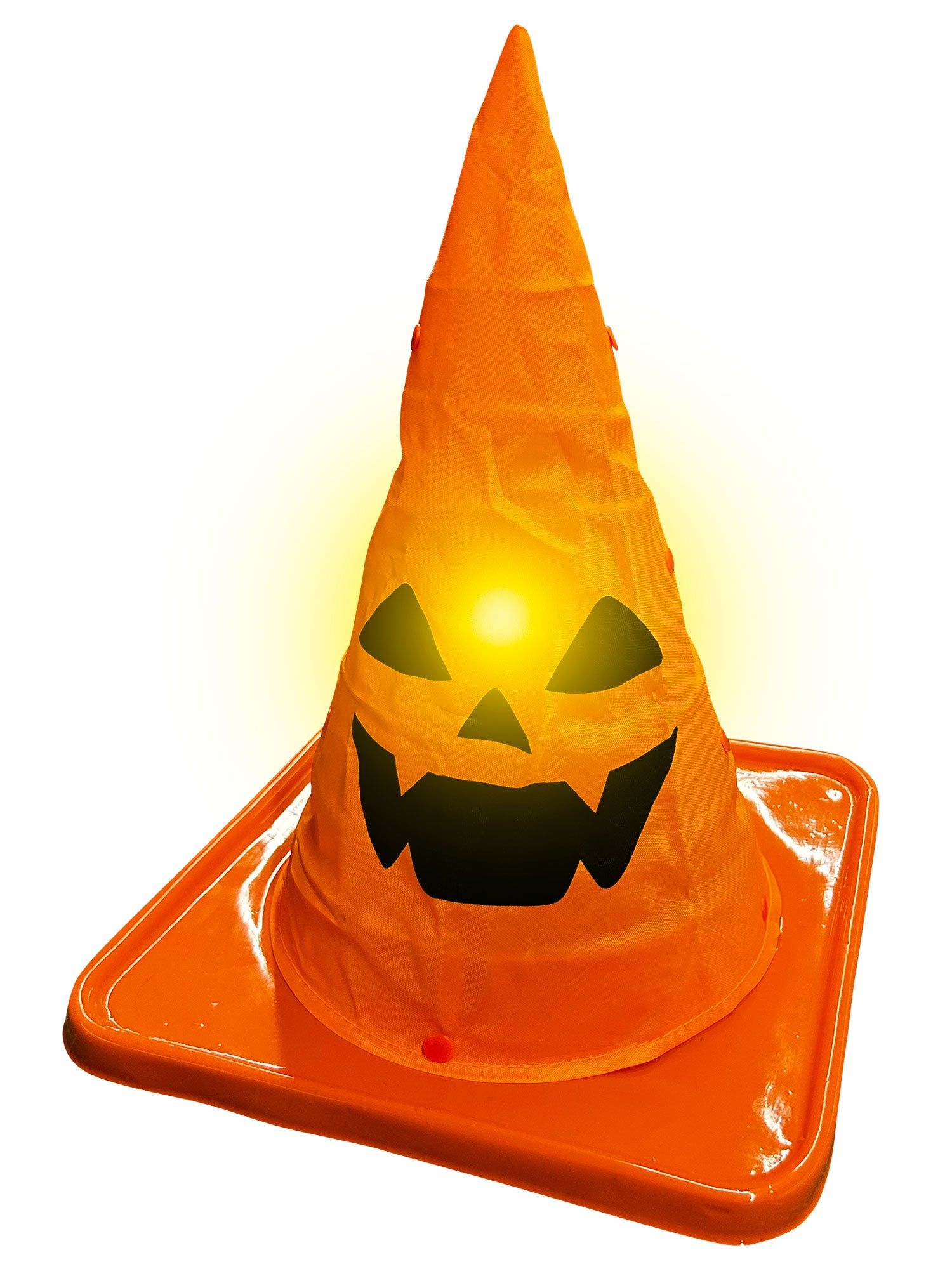 14-inch Trick or Treat Light Up Collapsable Traffic Cone