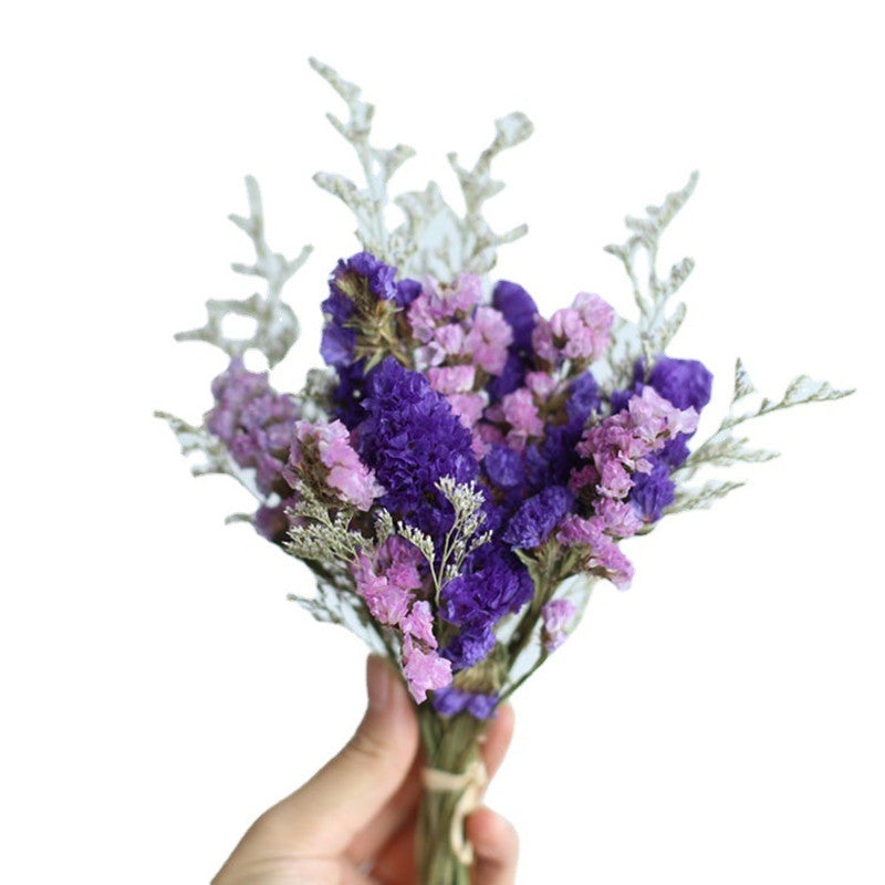 New Mini Real Natural Dry Flower Bouquet Fall Decoration Rose Sunflower Gypsophila Plants DIY Making Wedding Party Photograph