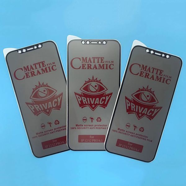 Matte Screen Protector For Samsung Galaxy S24 Ultra S23 Plus FE A05 A15 A25 A35 A55 A04 A14 A24 A34 A54 Privacy Ceramics Anti Spy Glare Full