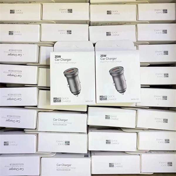 Fast Quick QC3.0 20W PD Type c Car Charger Auto Power Adapters For Iphone Ipad Mini Samsung Tablet PC Android Cell Phone Chargers with box