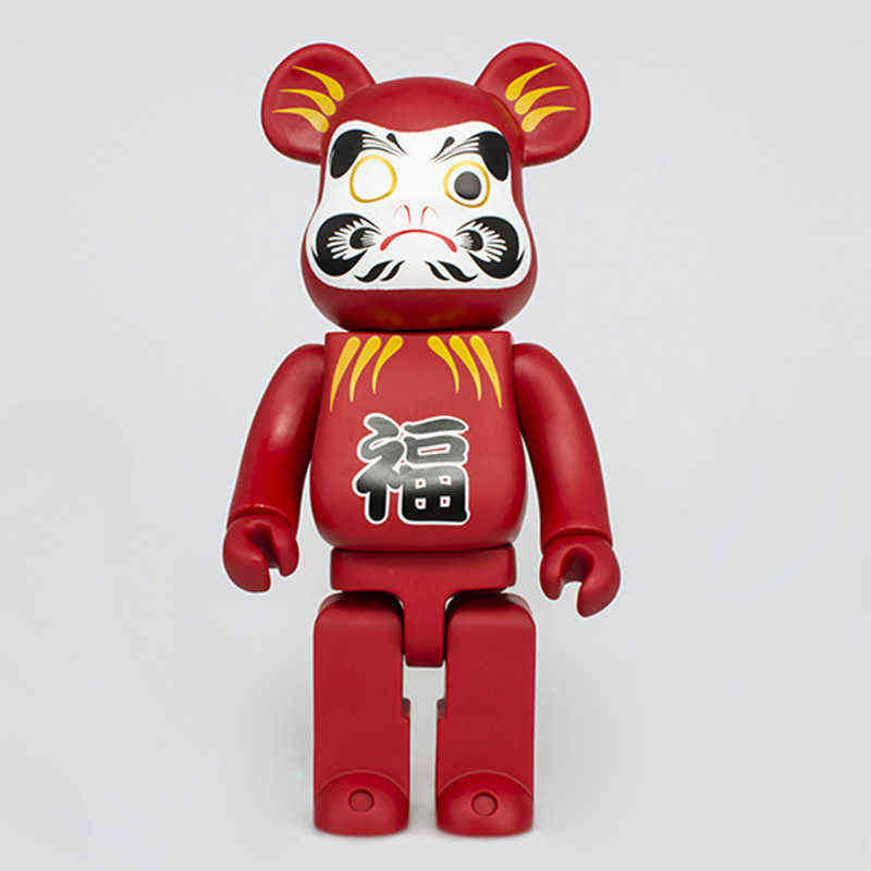 Hot 28CM Cartoon Cute Bearbricklys Action Figures Bear Dolls PVC Models Decoration Toys Collectible Figurine Art Ornaments Gifts AA220323