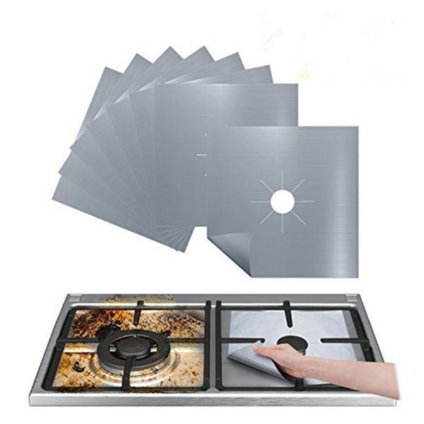 Gas Stove Protector Cooker Cover Liner Clean Cookware Mat Pad Stovetop Burner Protector High Temperature Resistant Kitchen Mats Accessories
