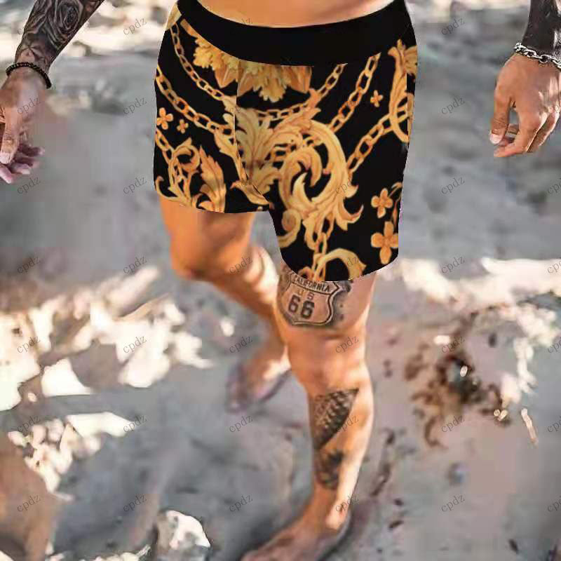 men shorts outfits for summer casual cargo athletic short inseam gym Hawaii printing loose youth quick dry beach trousers printed plus size shorts e