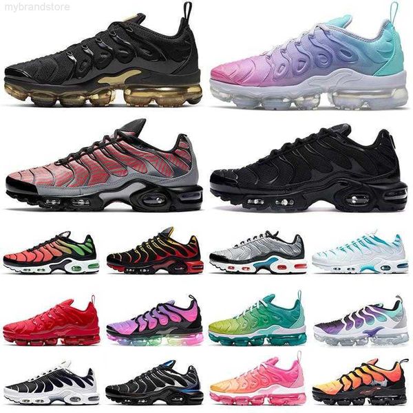 TN PLUS Triple Black Geometric Active Fuchsia Lemon Lime Spirit Teal Running Shoes Mens Woman Sneaker101E