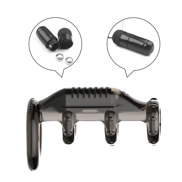 Beauty Items Penis wibracyjny piercie wibrator kulkowy Cock Sleeve zabawki erotyczne dla mczyzn opnienie wytrysku Dick powikszenie stymulato