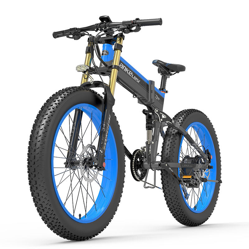 US UK warehouse configuration 48V 14.5Ah lithium battery LANKELEISI e lectric b ike XT750PLUS electric fat tire bike 1000W 27 speed mountain bike 26