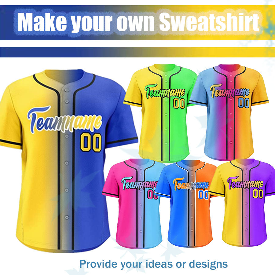 Custom Baseball Jersey Button Down Shirts Personalize Stitched Name and Number for Men Women Youth Embroidered Or printing