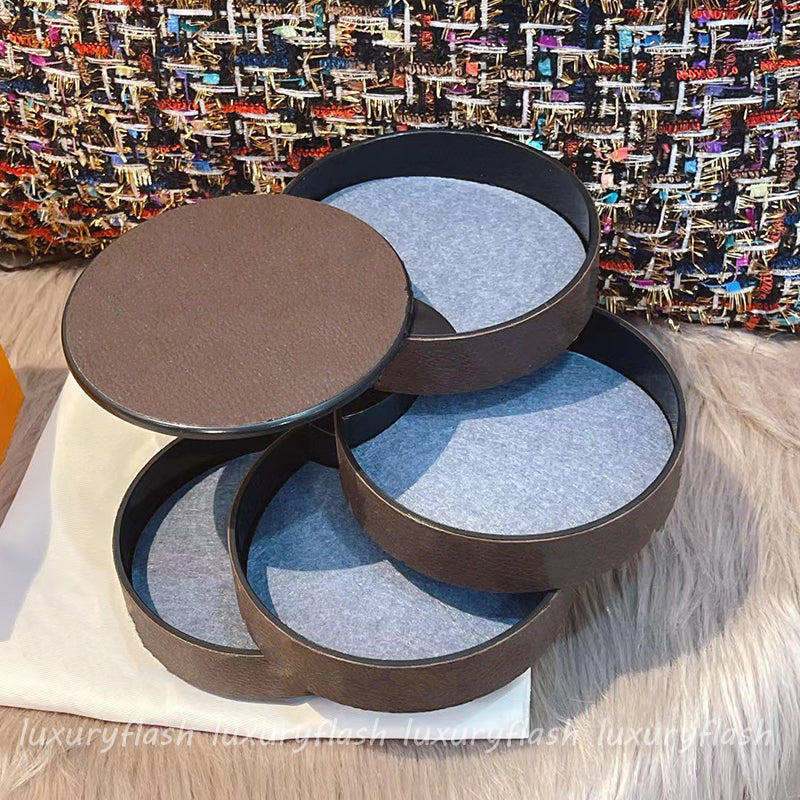 Designer Lipstick Storage Jewelry Box Rotating Creative Women Mini Multi-layer Display Stand Earrings Cute Vintage Ring Case with Mirror