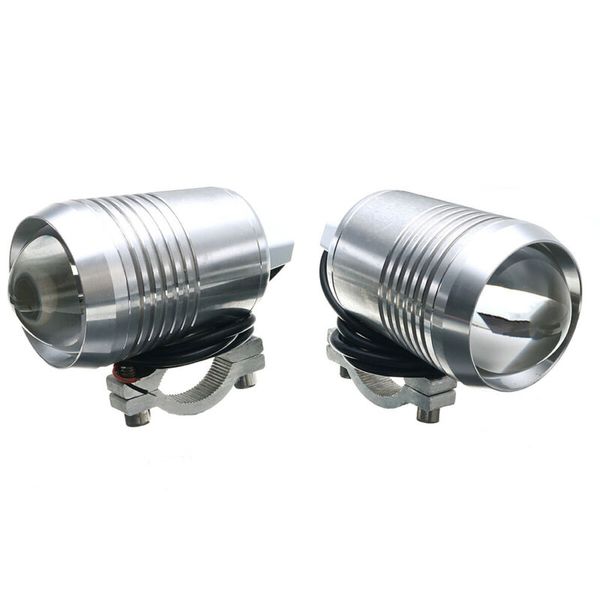 2pcs 30W Motorcycle U2 LED Fog Lights Driving Headlight Spotlights High-Low Beam + Switch Dustproof And Rustproof