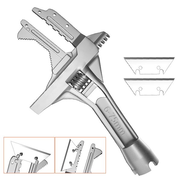 Sanitary Wrench Tool Movable Short Handle Large Opening Multifunctional Activity Universal Board Hand Plumbing Wrench