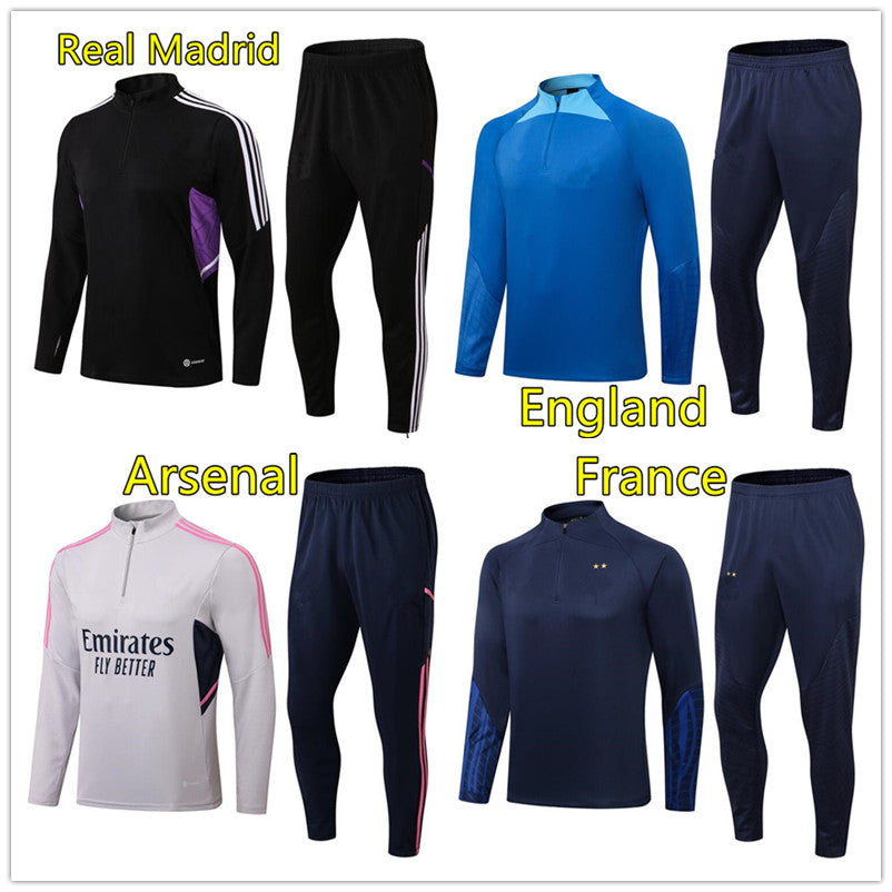 22 23 2Stars Maillot de Foot survetement Madrid tracksuit 2022 2023 football jogging chandal Equipe de fr long sleeve soccer training track suit