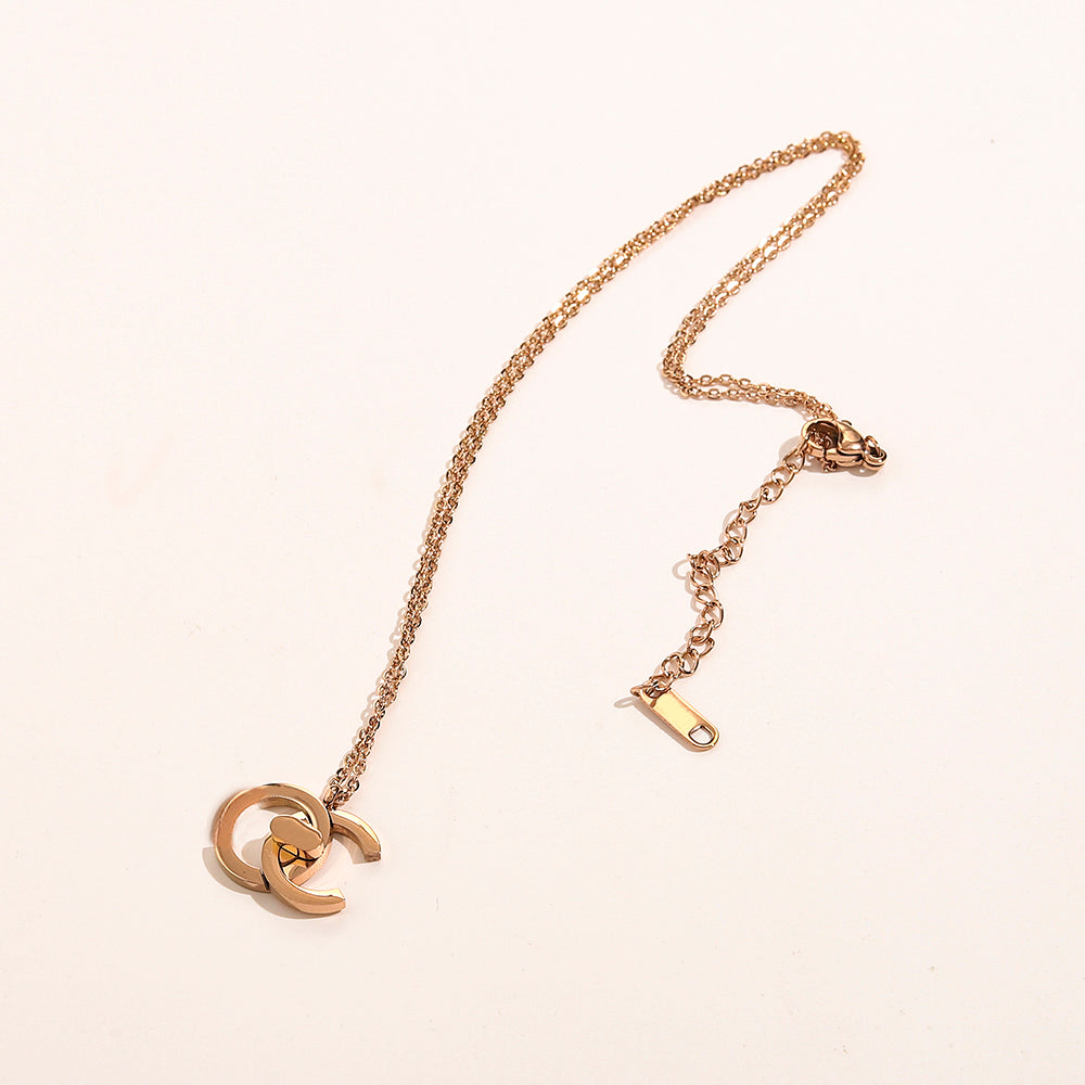 Luxury Women Necklace Choker Chain 18K Gold Plated Stainless Steel Designer Letter Necklaces Pendant Statement Wedding Jewelry Accessories ZG1221