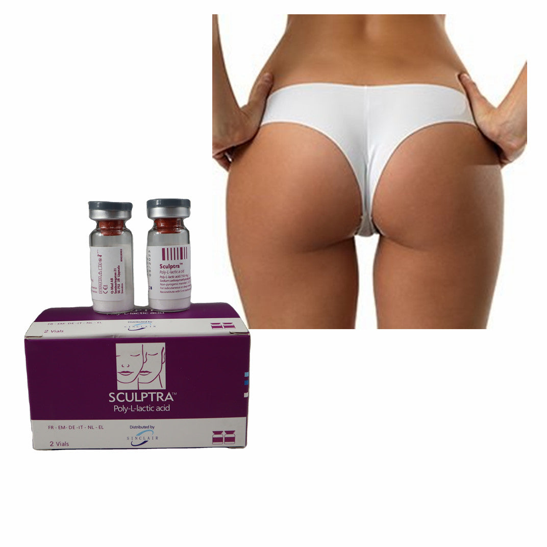 Sculptra (2 vials x 5ml) poly-l-lactic acid Beauty Items butt dermal filler lift