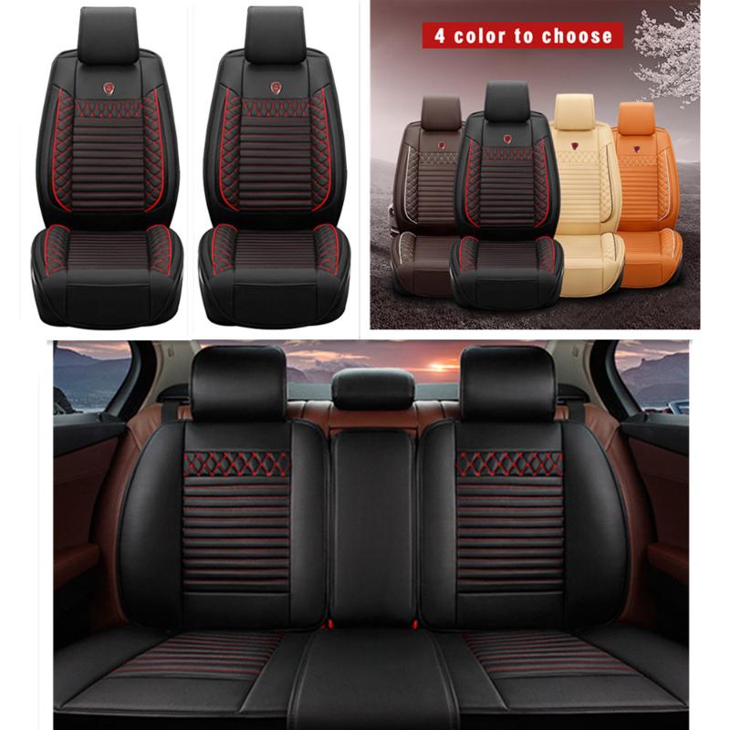 Car Seat Covers 5pcs Custom For C2 C3 C4 C5 C6 DS3 DS4 DS5 5-Seat Front Rear Pad Accessories