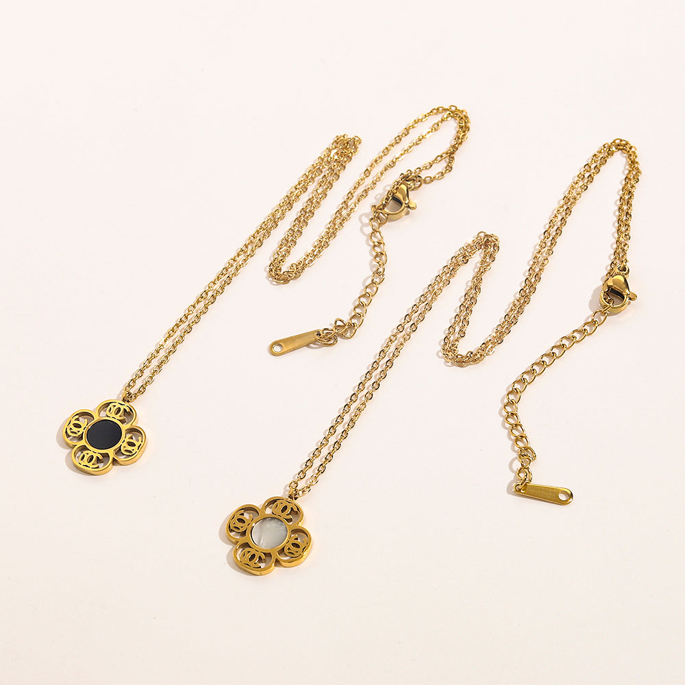 Fashion Women Luxury Designer Necklace Choker Pendant Chain 18K Gold Plated Stainless Steel Letter Necklaces Statement Jewelry Accessories ZG1516