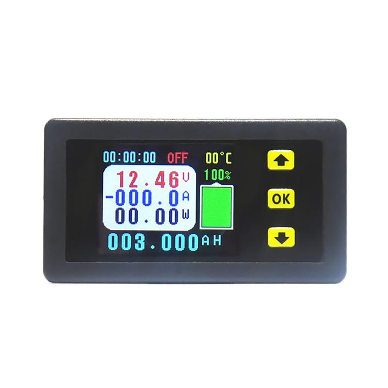 Computer Cables & Connectors VA7510S Voltage And Current Meter,100A 6-75V-0V-120V DC Ammeter Voltmeter Monitor Output Battery Charge Dischar
