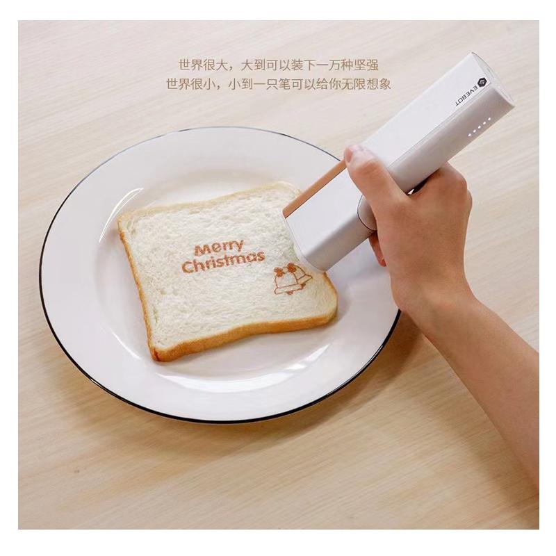 Bread Makers Mini Handheld Food Printer Edible Ink Portable Inkjet Pen Print Custom DIY Coffee Fruit Cookies Latter Printing