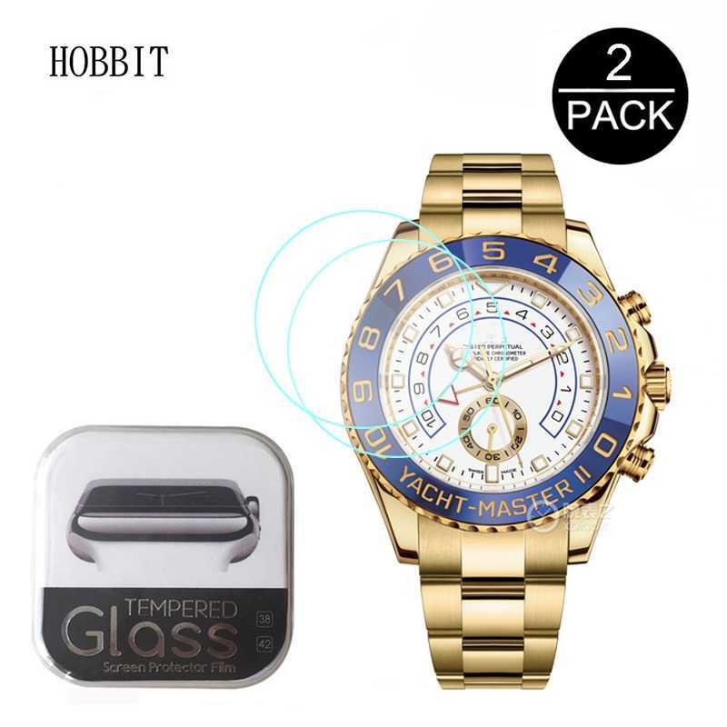 1-3-5PCS Tempered Glass For Rolex Yacht-Master 116688 Watch Screen Protector Clear Glass Protective Film