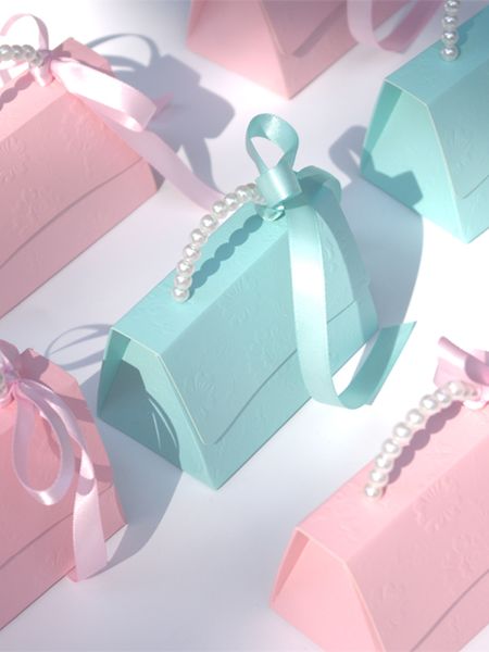 RMTPT 10-20pcs-lot Portable Party Wedding Favor Candy Boxes Baby Shower Gift Boxes wedding party favor box Candy gift boxes CX220423