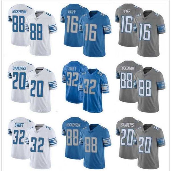 DL Mens Women Youth Kids Team Player Game Jersey All Stitched Wholesale American Football Jerseys Sport Outdoors Athletic Apparel Wear Sky E