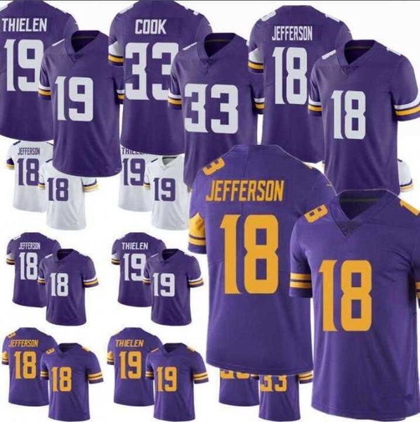 MV Mens Women Youth Kids Team Player Game Jersey All Stitched Wholesale American Football Jerseys Sports Outdoor Athletic Apparel Purple Emb