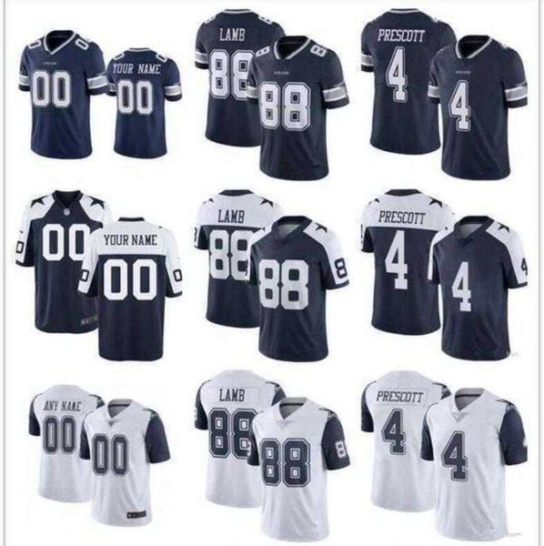 DC Mens Women Youth Kids Team Player Game Jersey All Stitched Wholesale American Football Jerseys Sports Outdoor Athletic Apparel Blue Embro