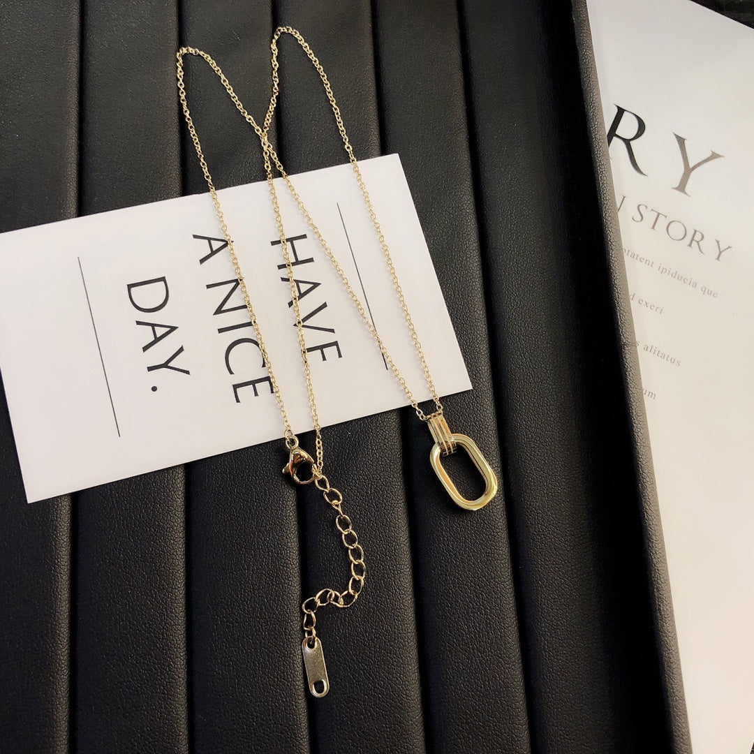 18K Gold Plated Stainless Steel Designer Necklaces Choker Chain Letter Pendants Statement Fashion Womens Necklace Wedding Jewelry Accessories X232