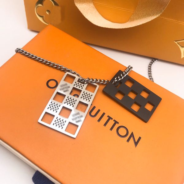 Elegant Luxury Fashion Choker Necklace Designer 925 Silver Plated Stainless Steel Letter Pendant Double Layer Necklaces For Women Wedding Je