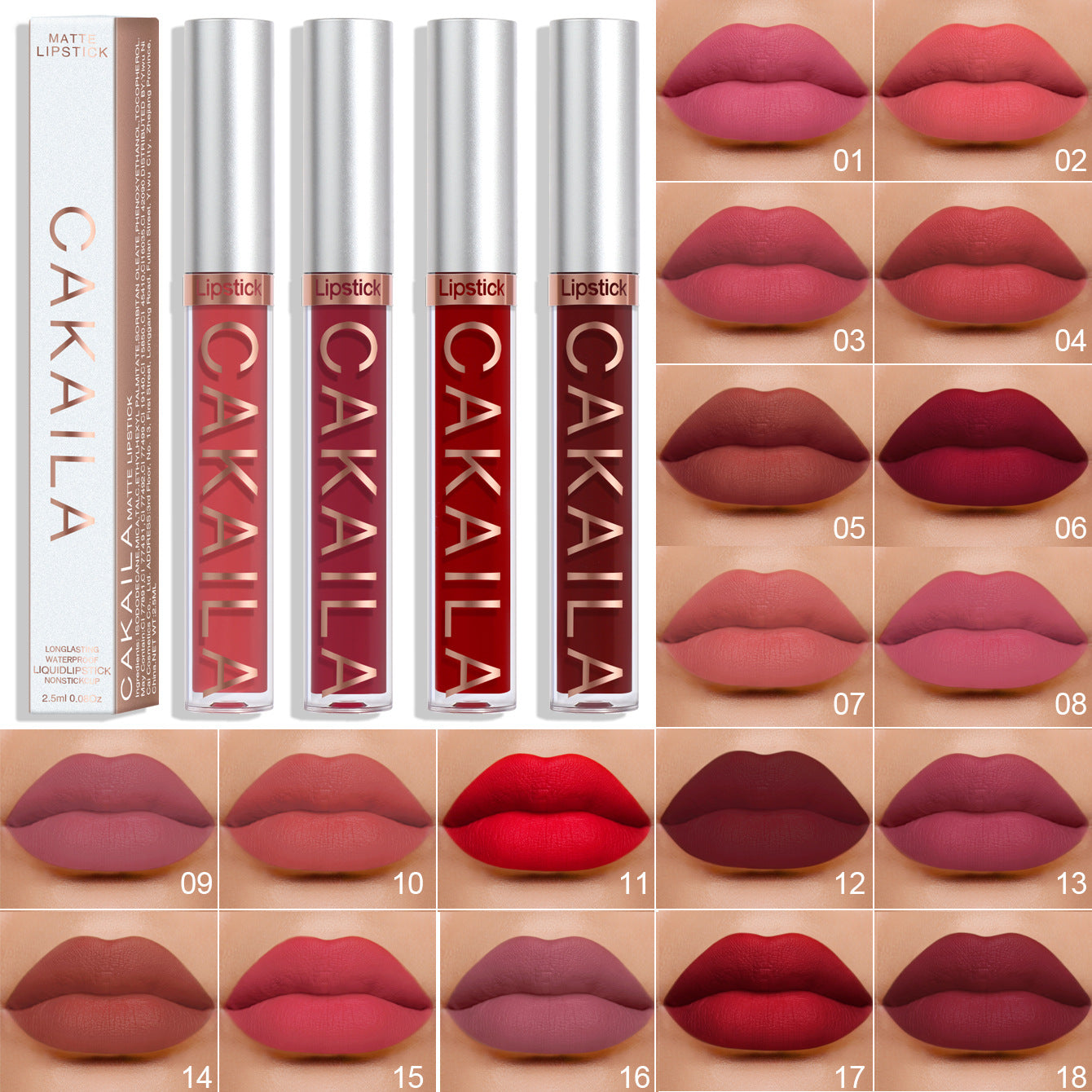 Matte Velvet Lip Gloss Waterproof Long Lasting Not EasyTo Fade Lip Glaze Lipstick Makeup For Women Make Up Lips