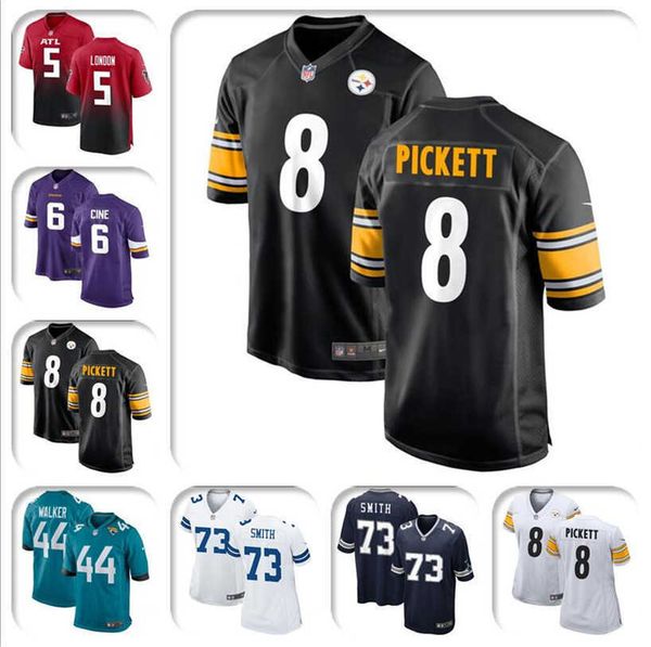 2022 New Draft Jersey Mens Women Youth Kids Kenny Pickett Tyler Drake Smith Lewis London Cine Dalvin Cook order american football jerseys